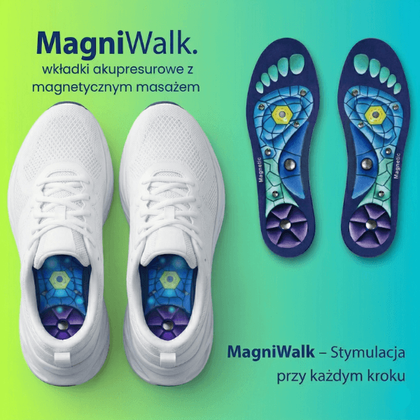 MagniWalk - akupresurowe wkładki magnetyczne do masażu stóp