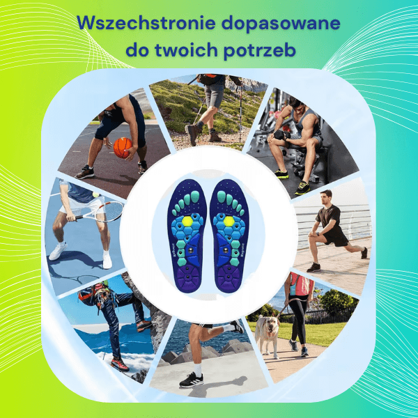MagniWalk – Para Ortopedycznych wkładek odciążających zmęczone i opuchnięte nogi