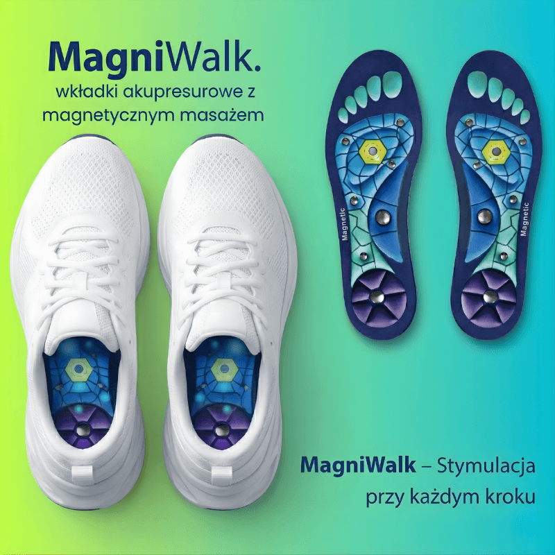 MagniWalk - akupresurowe wkładki magnetyczne do masażu stóp