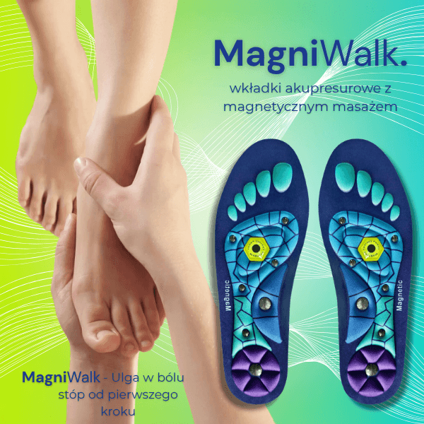 MagniWalk – Para Ortopedycznych wkładek odciążających zmęczone i opuchnięte nogi